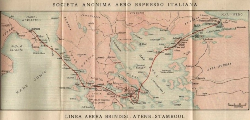Linea Aero Espresso Brindisi Atene Istanbul